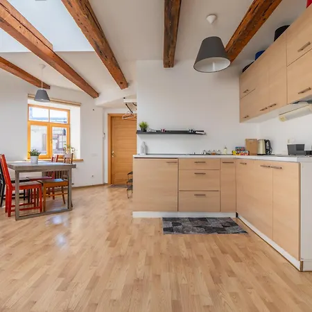 Old Loft, 2br, 7 Guests Lejlighed Riga
